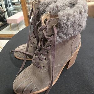 UGG Women's Gray Suede Boots